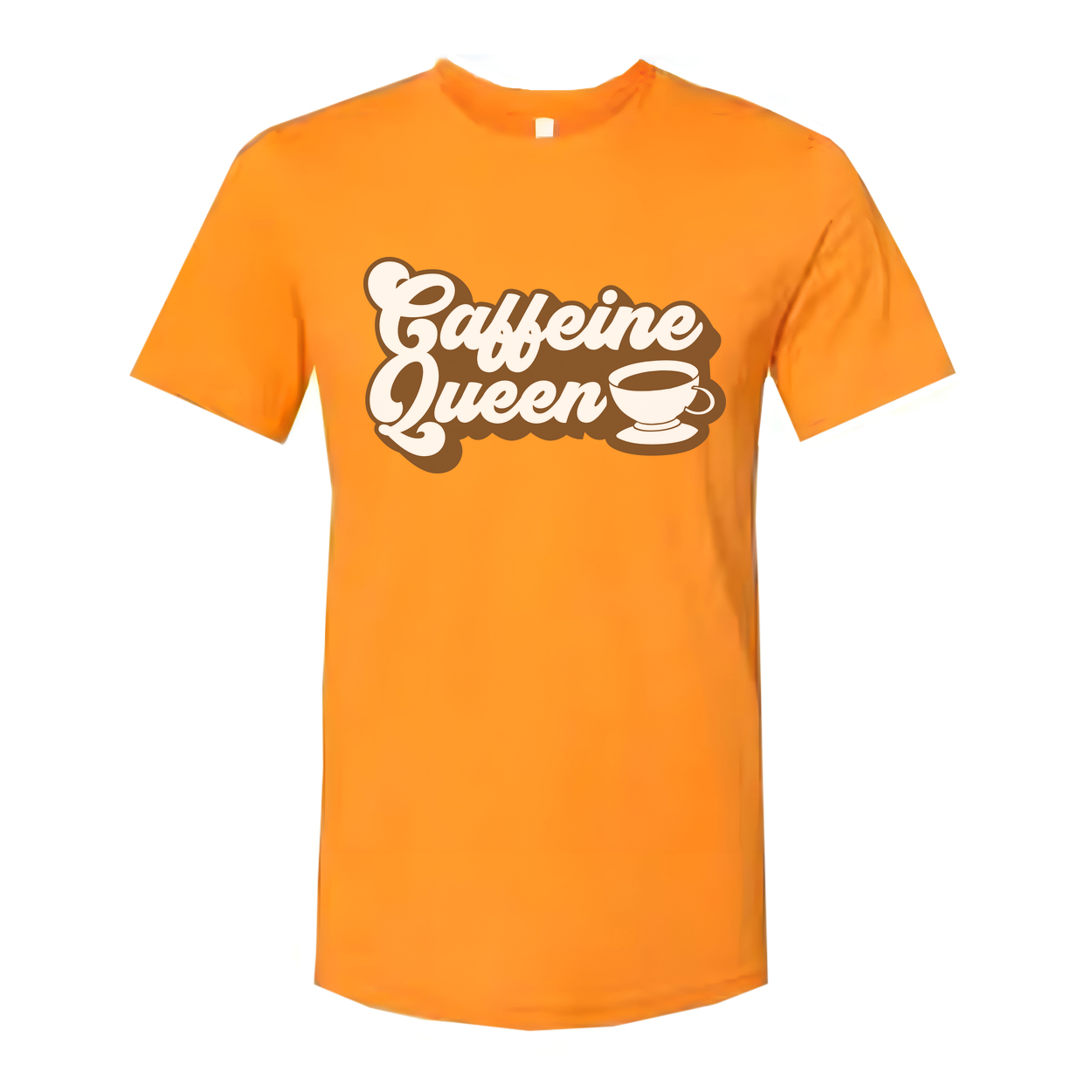 Caffeine Queen Coffee Graphic Unisex Tee For Coffee Lovers Casual Wear And Everyday Style