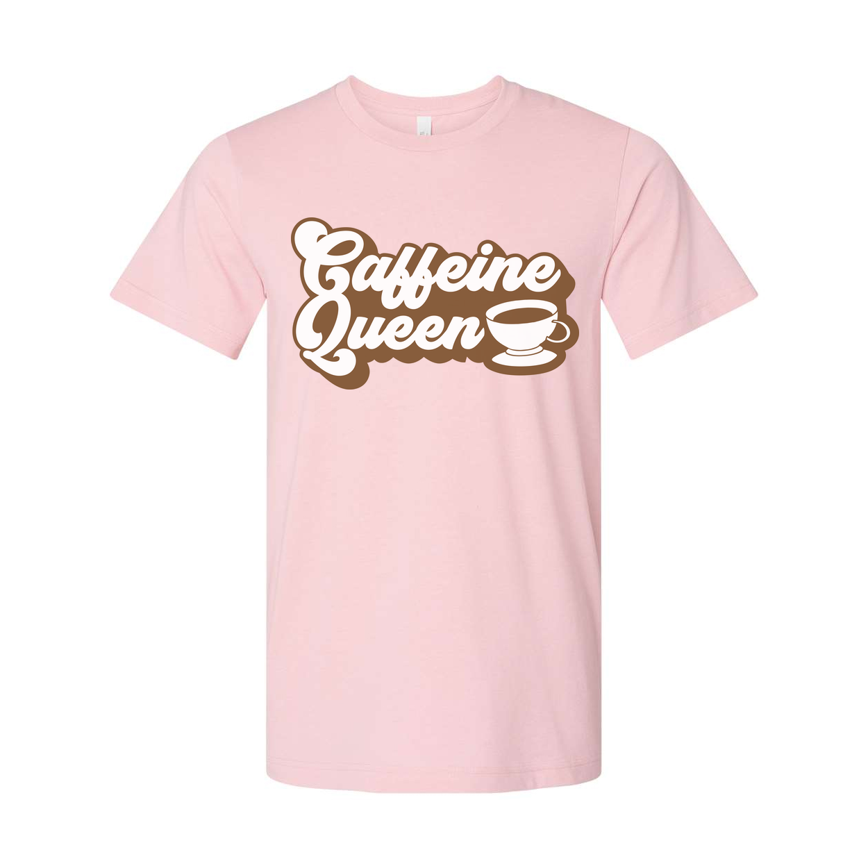 Caffeine Queen Coffee Graphic Unisex Tee For Coffee Lovers Casual Wear And Everyday Style