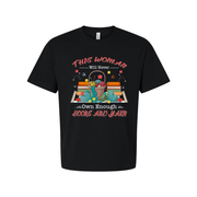 This Woman Will Never Own Enough Books And Yarn T Shirt