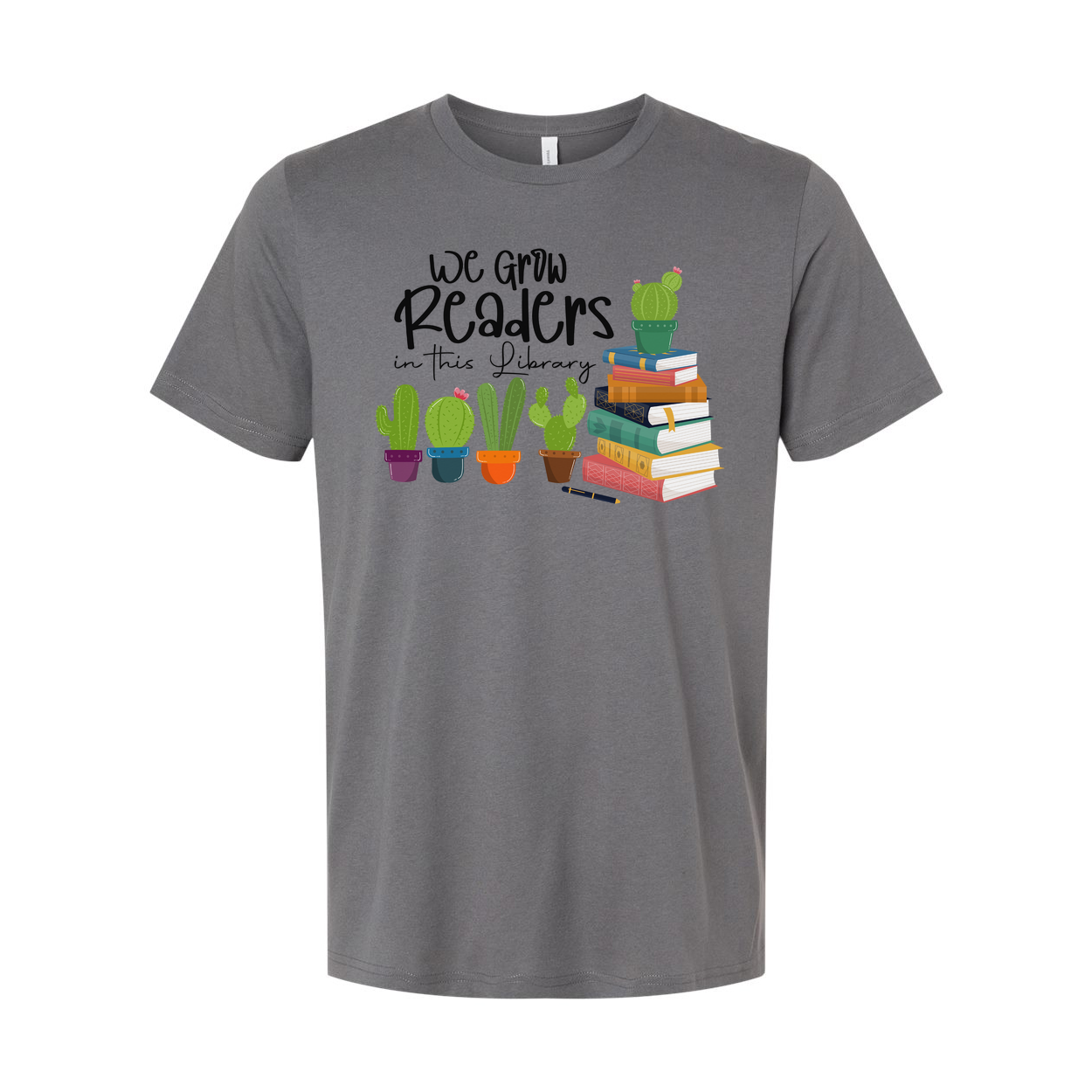We Grow Readers In This Library Graphic Tee