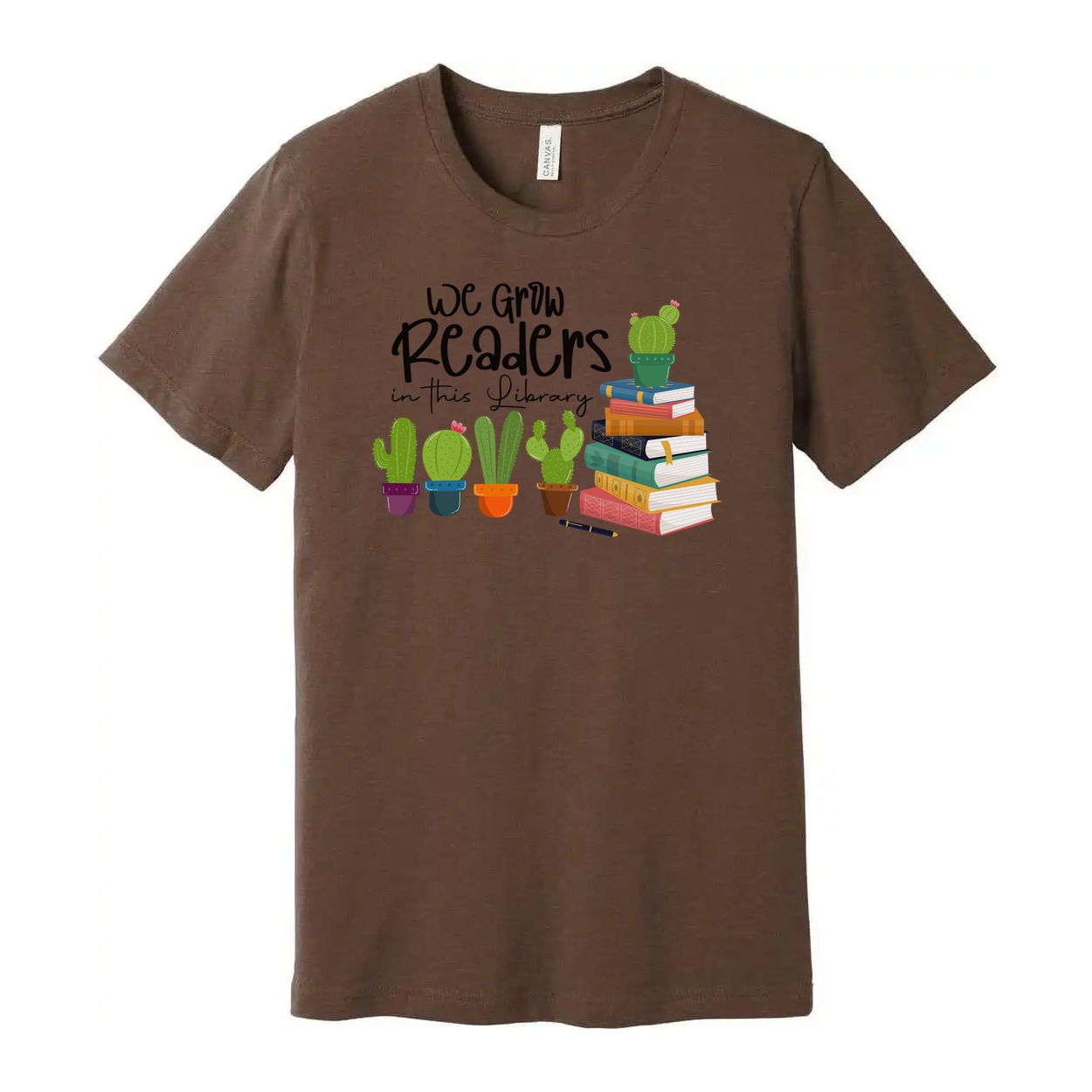 We Grow Readers In This Library Graphic Tee