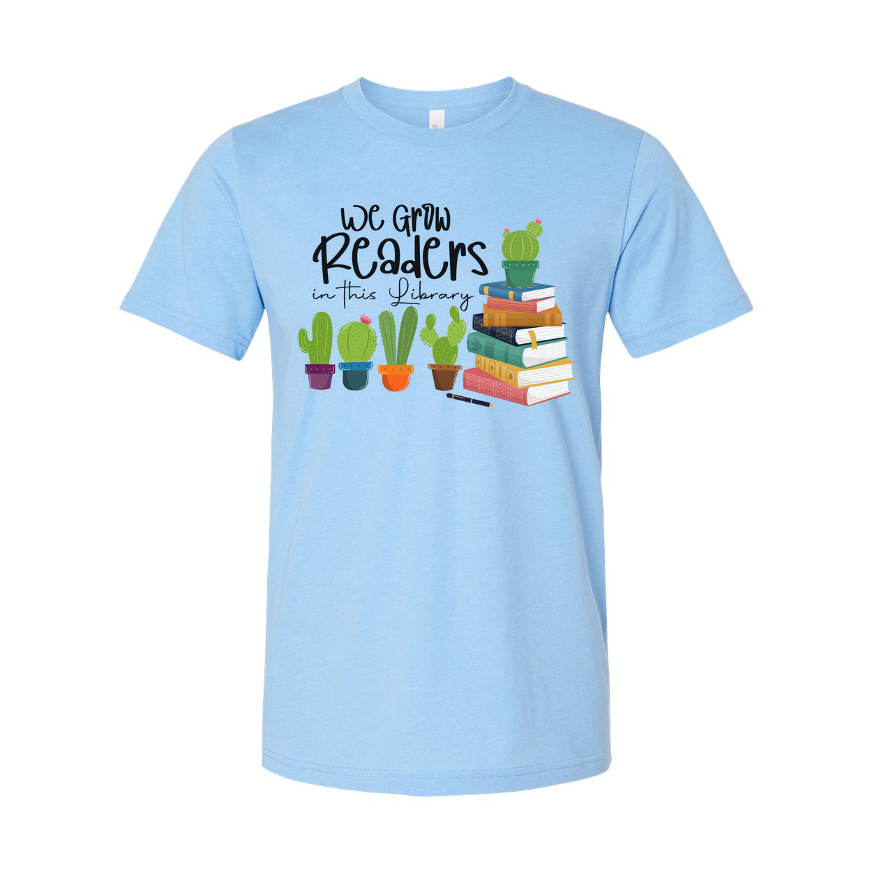 We Grow Readers In This Library Graphic Tee