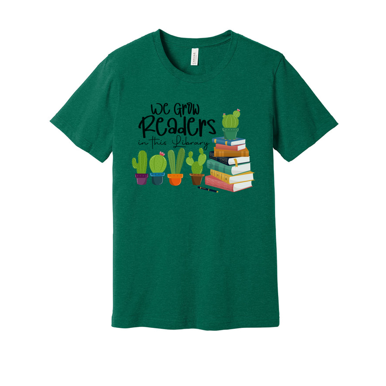 We Grow Readers In This Library Graphic Tee