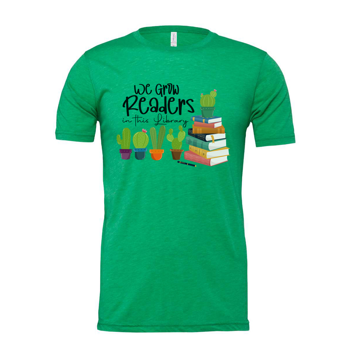 We Grow Readers In This Library Graphic Tee