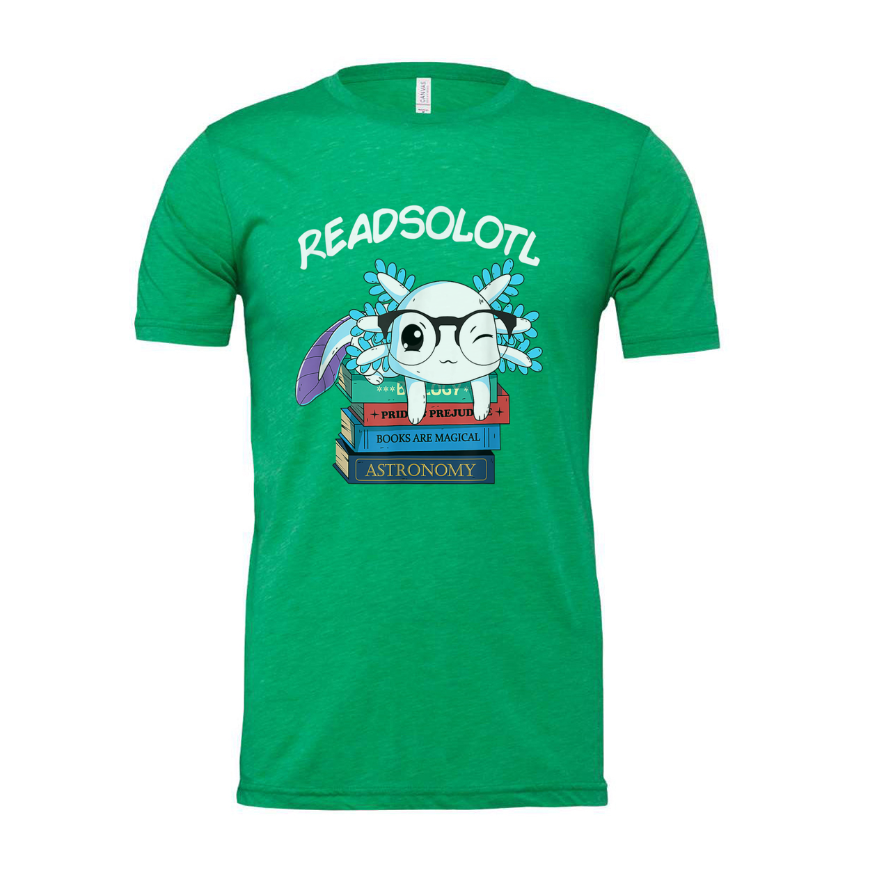 Unisex Bookish Panda Graphic Tee With Glasses And Stack Of Books