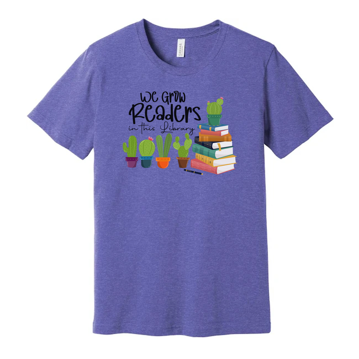 We Grow Readers In This Library Graphic Tee