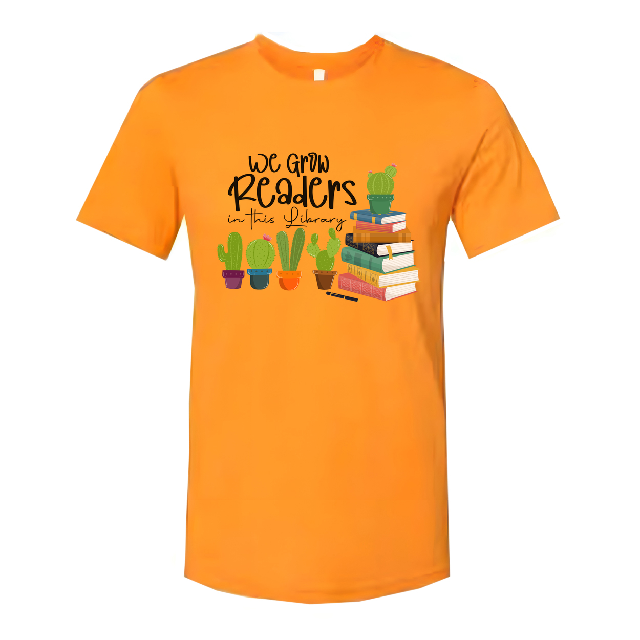We Grow Readers In This Library Graphic Tee