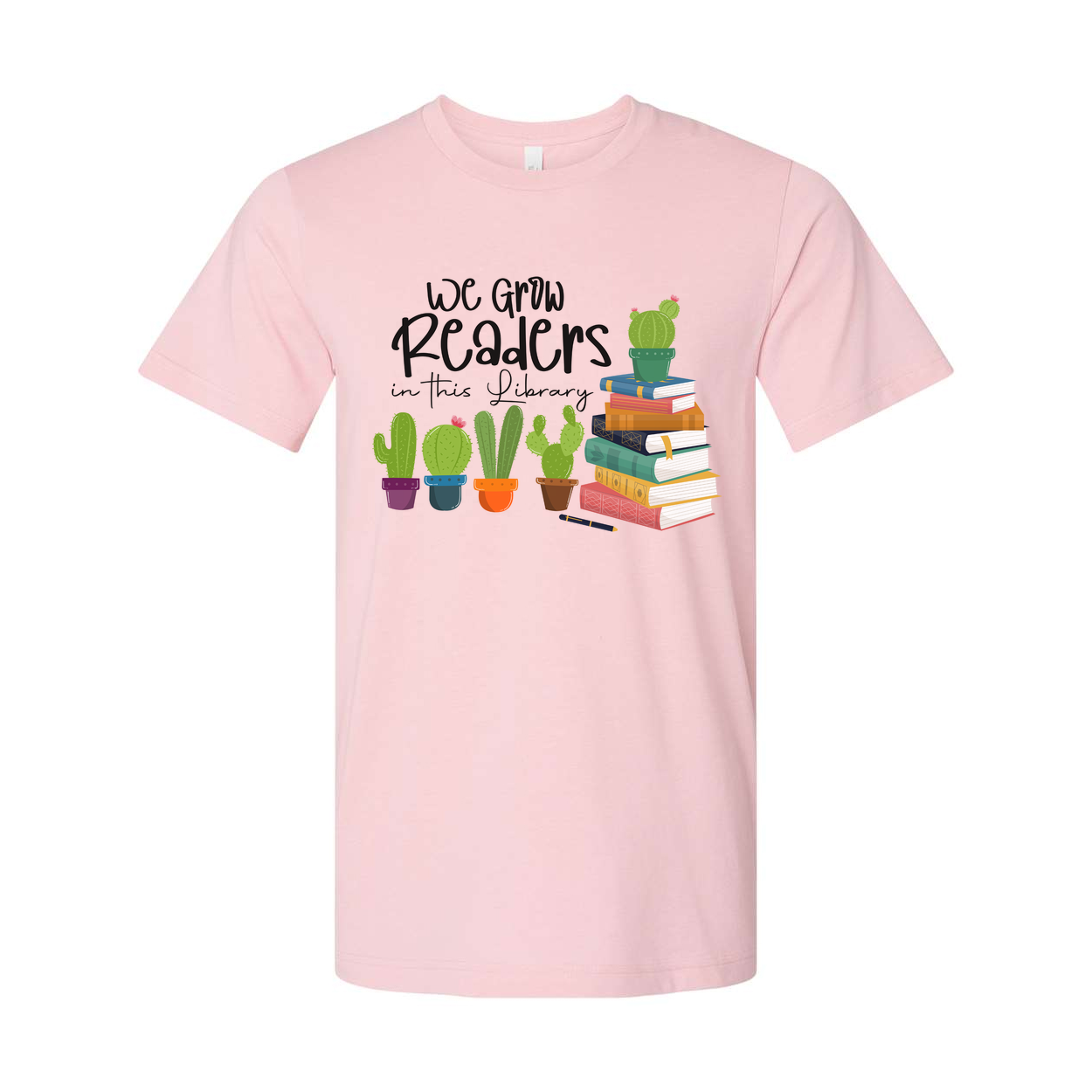 We Grow Readers In This Library Graphic Tee