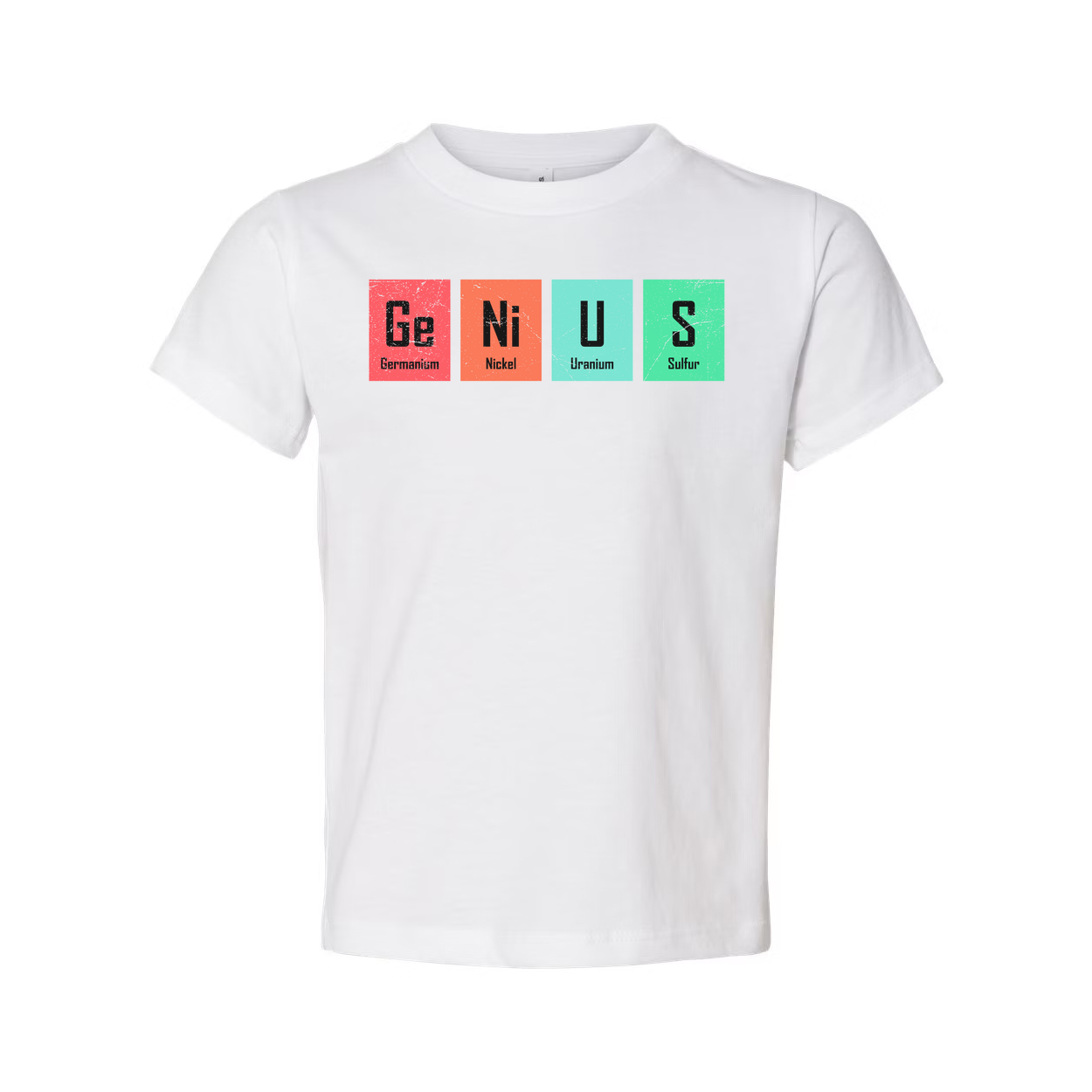 Ge Ni U S Elements Graphic T Shirt Science Themed Unisex Casual Short Sleeve Tee For Education
