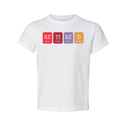 Retired Scientist T Shirt Featuring Periodic Table Style Element Tiles Design For Science Lovers