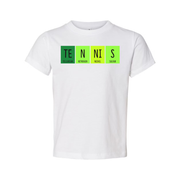 Unisex Tennis Themed Science Elements Graphic T Shirt With Periodic Table Design