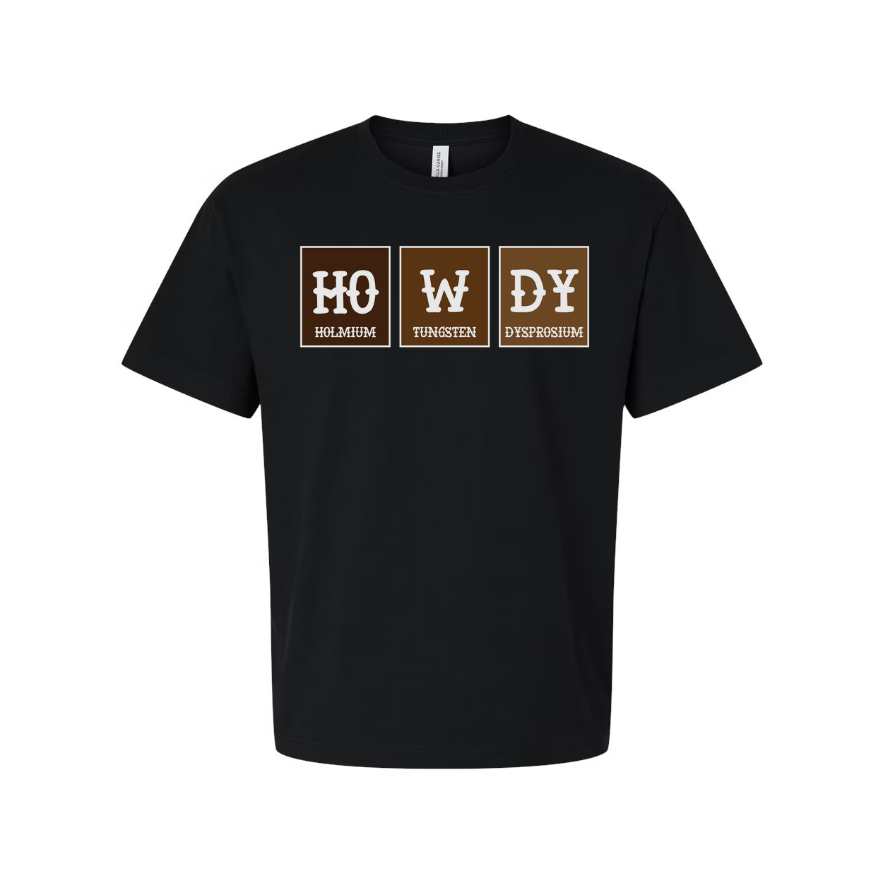 Howdy Elements T Shirt With Ho W Dy Periodic Table Blocks Chemistry Design For Science Lovers Unisex