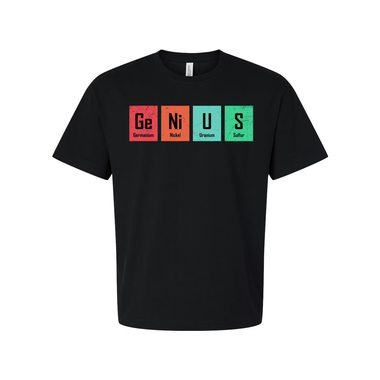 Ge Ni U S Elements Graphic T Shirt Science Themed Unisex Casual Short Sleeve Tee For Education