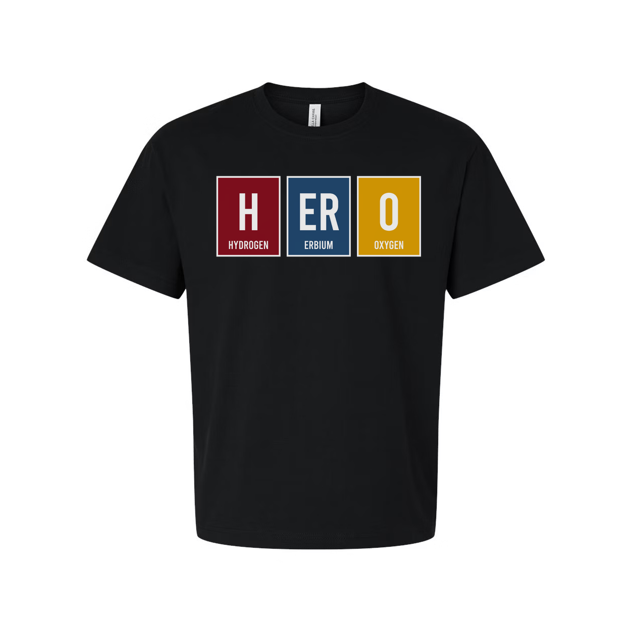 Hero Elements Chemistry Unisex T-Shirt With Hydrogen Erbium Oxygen Graphic