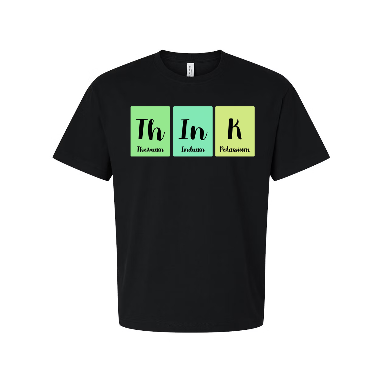 Science Themed Unisex T Shirt With Periodic Table Blocks Th In K Design For Education Enthusiasts