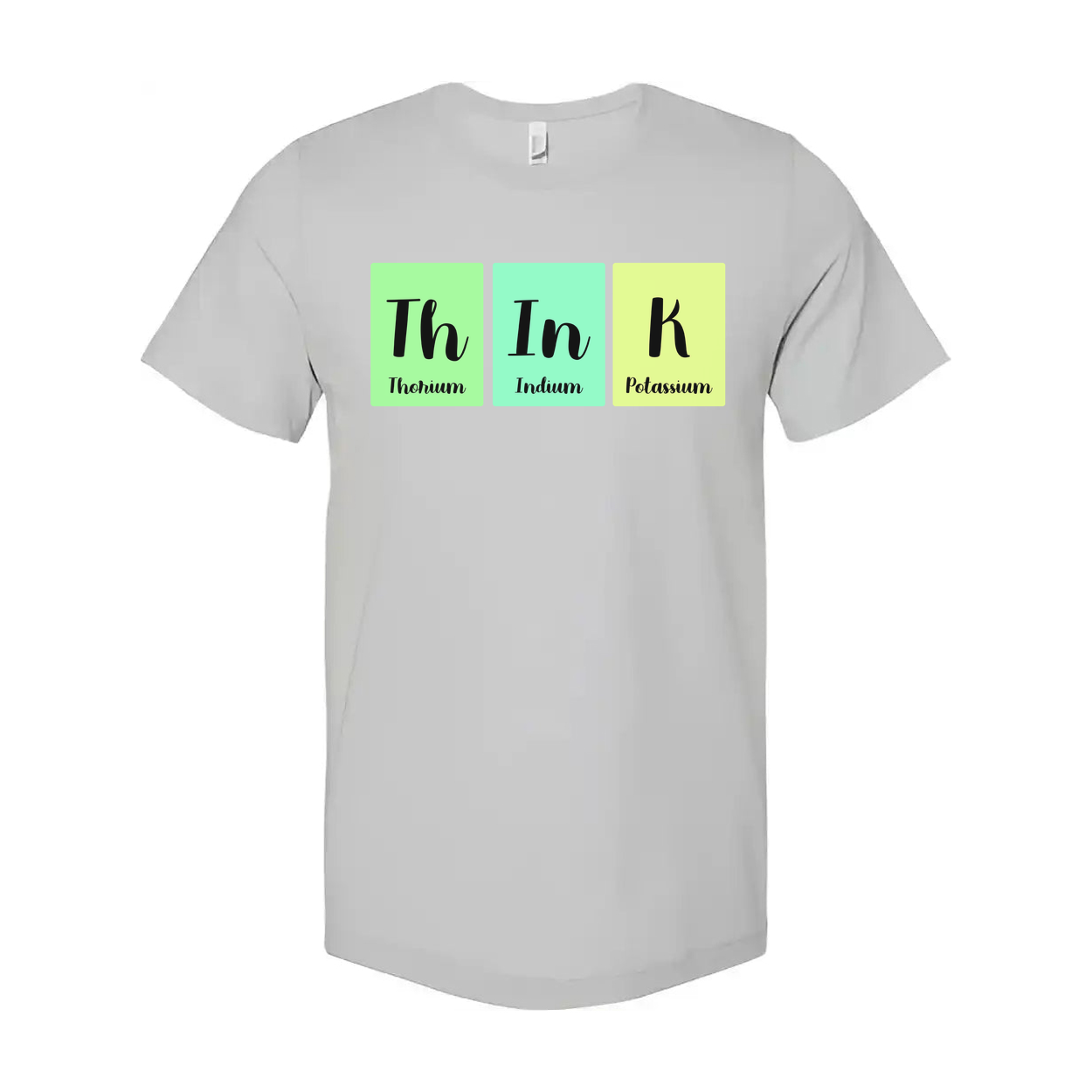 Science Themed Unisex T Shirt With Periodic Table Blocks Th In K Design For Education Enthusiasts
