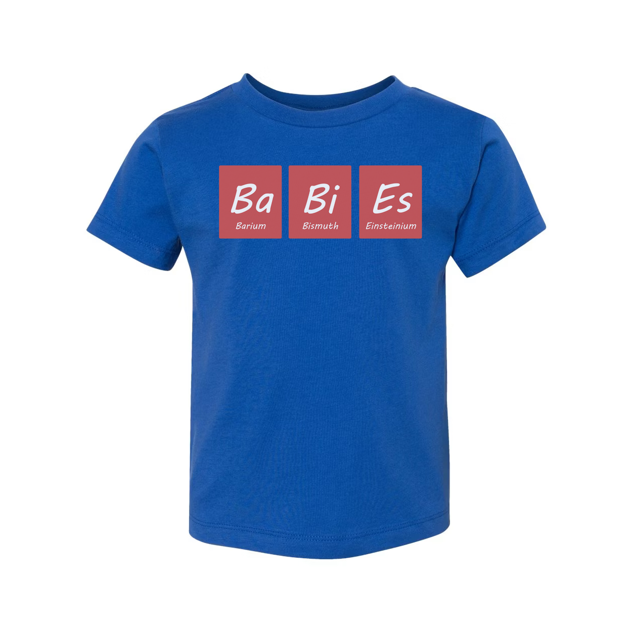 Science Themed Unisex T Shirt With Ba Bi Es Periodic Table Blocks Design For Chemistry Lovers