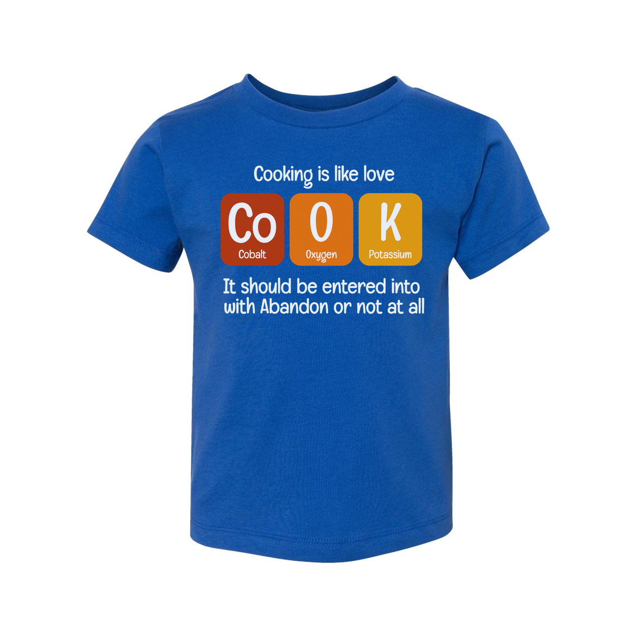 Science Themed Unisex T Shirt With Chemistry Pun About Cooking And Elements For Scientists