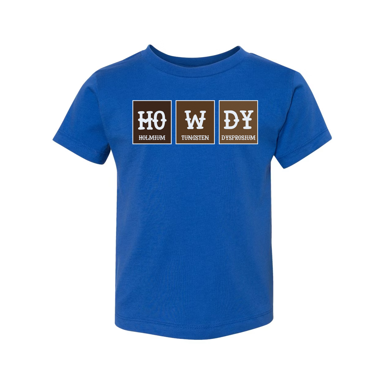 Howdy Elements T Shirt With Ho W Dy Periodic Table Blocks Chemistry Design For Science Lovers Unisex