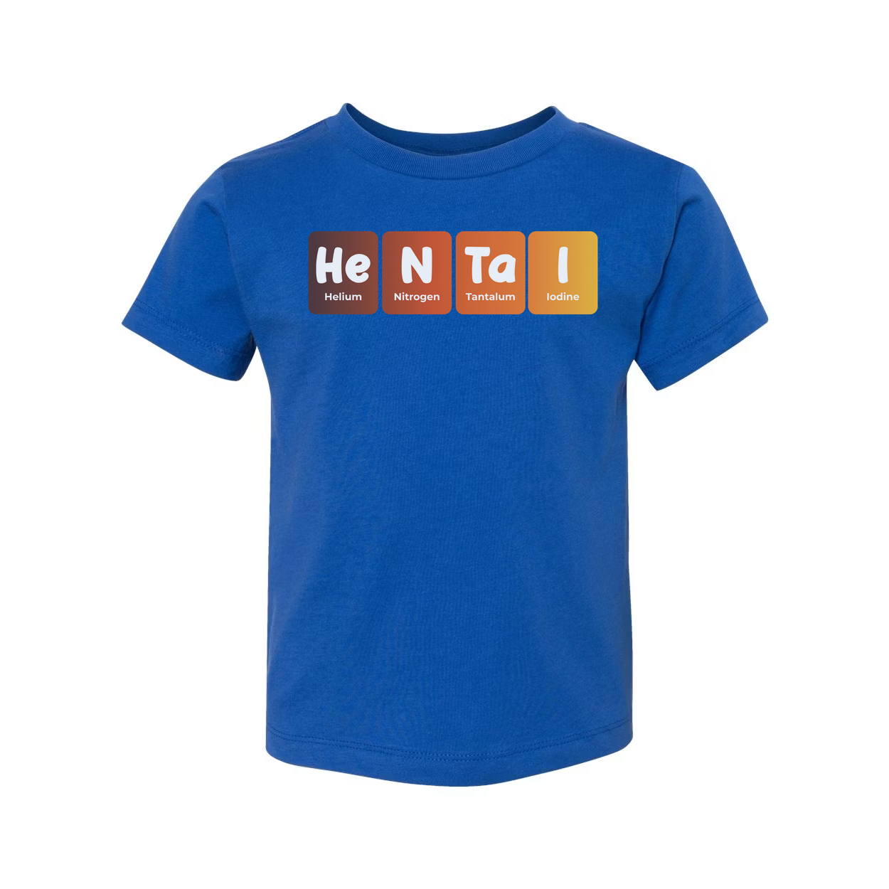 Science Themed Unisex T Shirt With Elements He N Ta I Letter Blocks Design Graphic Tee For Men And Women