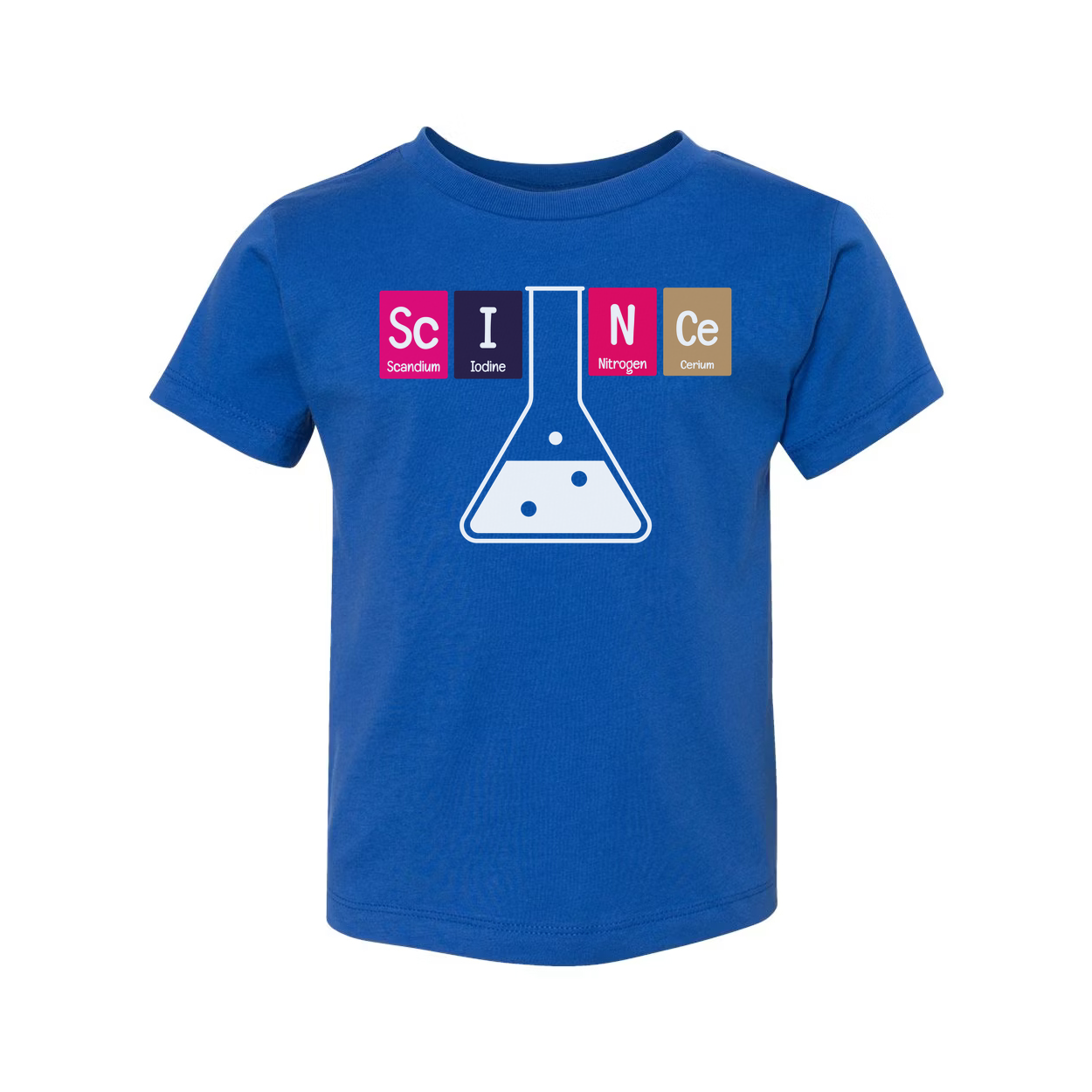 Science Themed Unisex T Shirt With Periodic Table Elements Beaker Graphic For Science Lovers