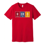 Hero Elements Chemistry Unisex T-Shirt With Hydrogen Erbium Oxygen Graphic
