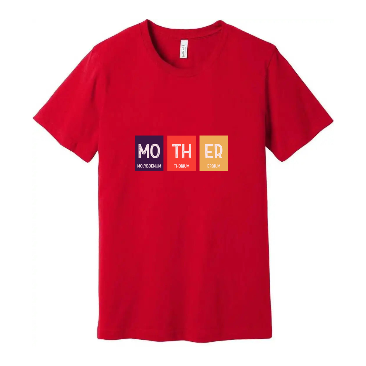 Science Themed Unisex T Shirt With Element Blocks Spelling Mother Mo Th Er For Science Lovers