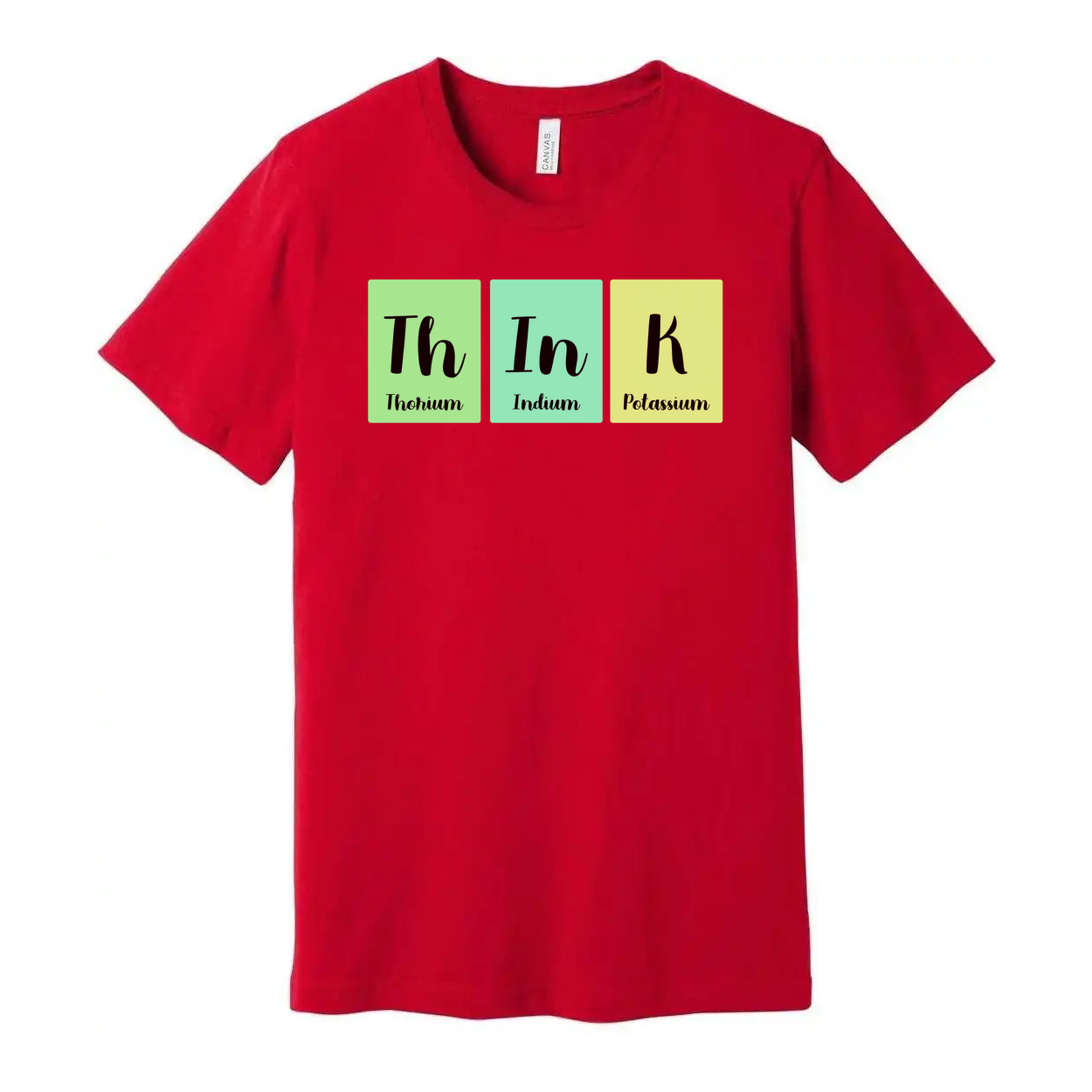 Science Themed Unisex T Shirt With Periodic Table Blocks Th In K Design For Education Enthusiasts