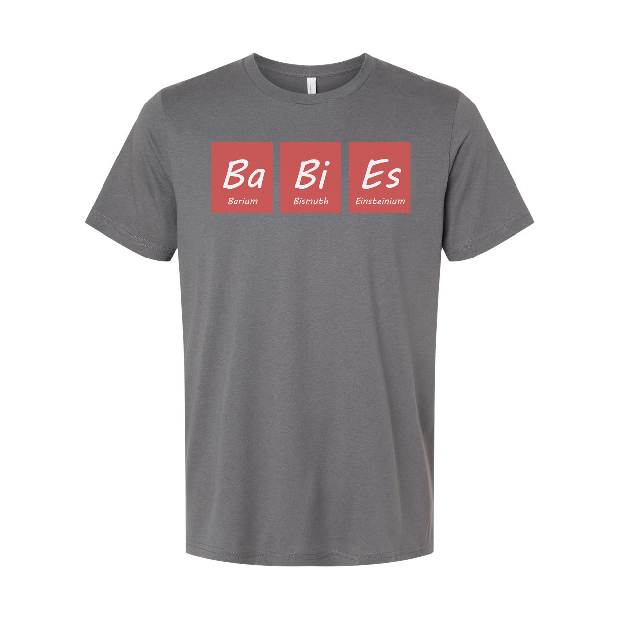 Science Themed Unisex T Shirt With Ba Bi Es Periodic Table Blocks Design For Chemistry Lovers