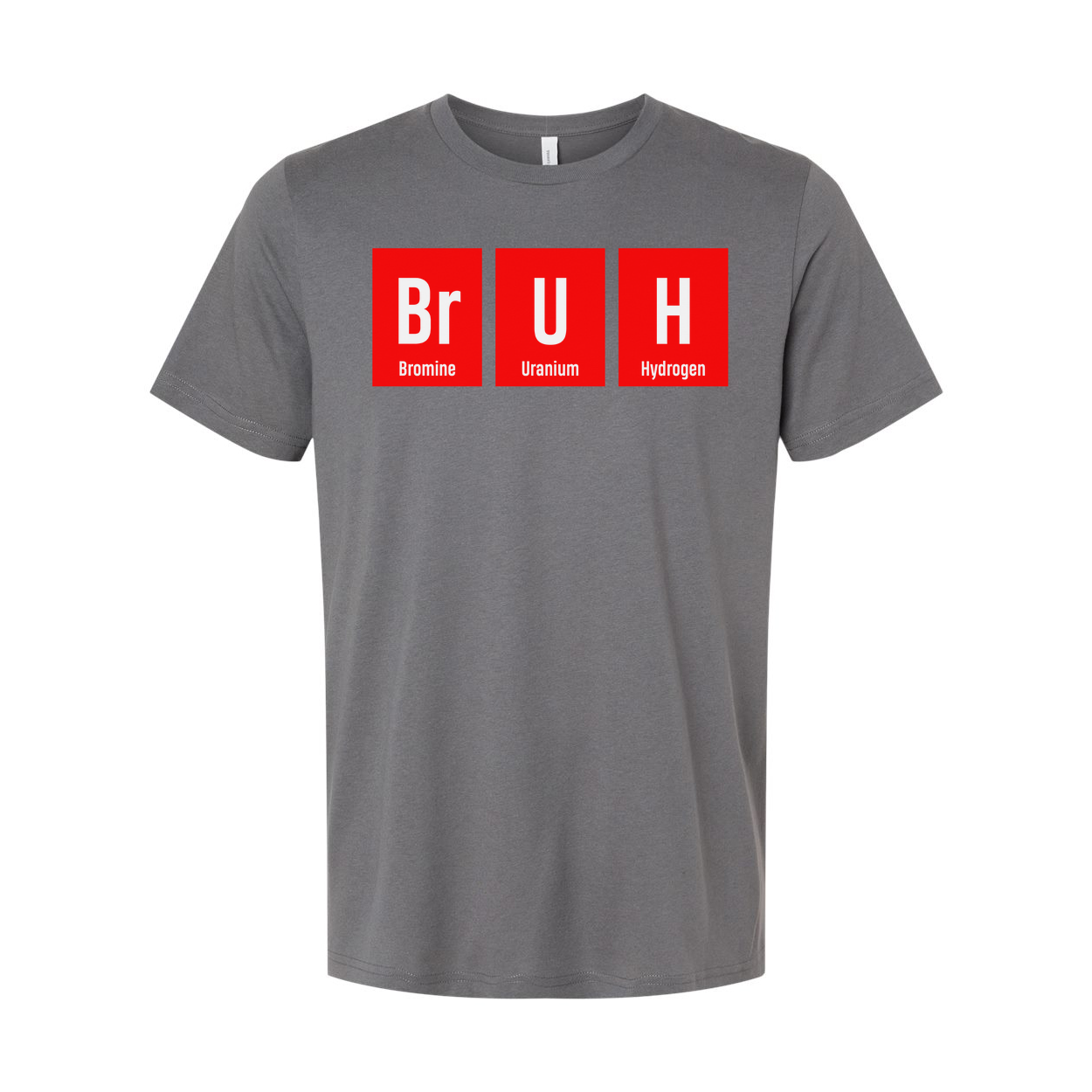 Bruh Elements Chemistry T Shirt Unisex Adults Science Themed Tee With Br U H Blocks