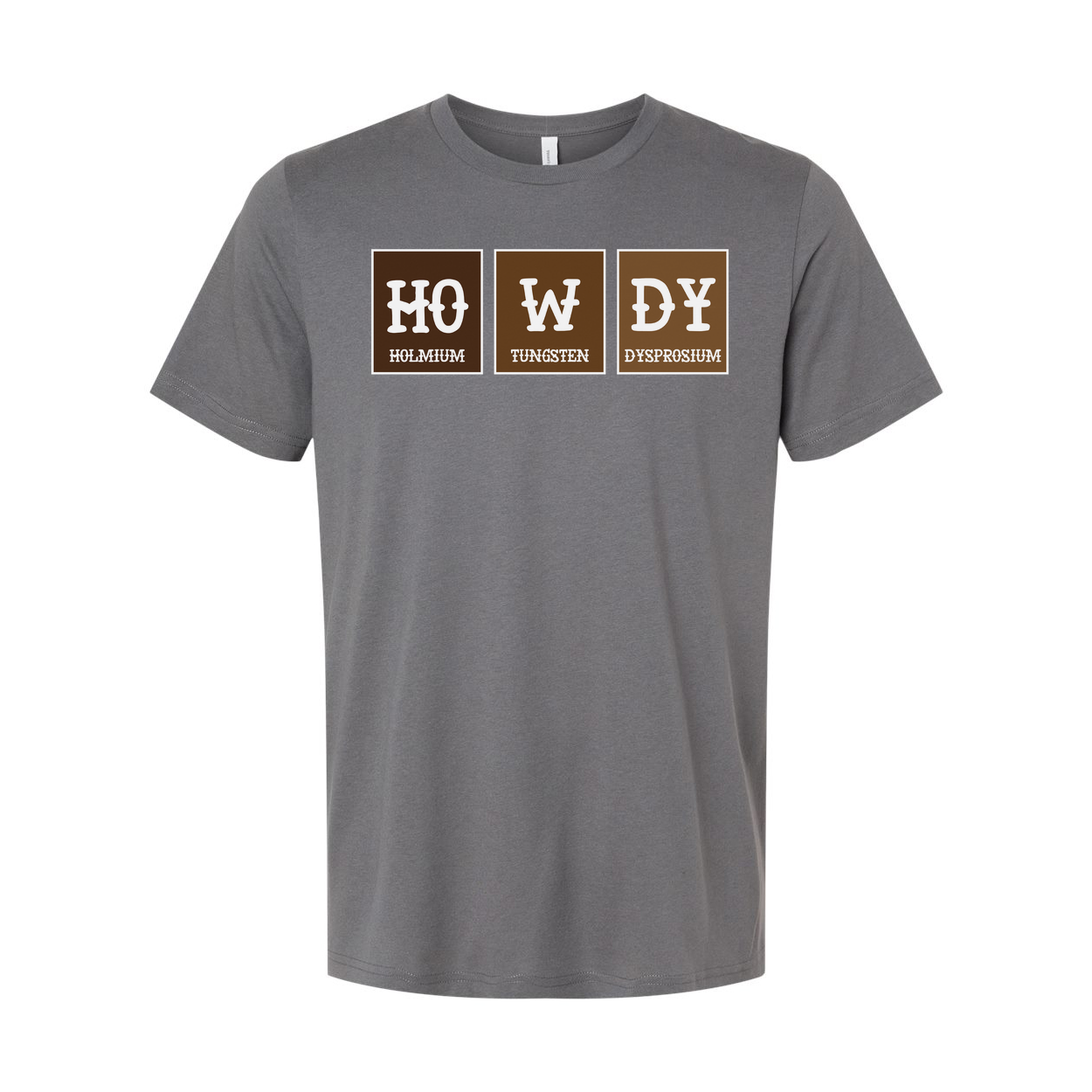 Howdy Elements T Shirt With Ho W Dy Periodic Table Blocks Chemistry Design For Science Lovers Unisex