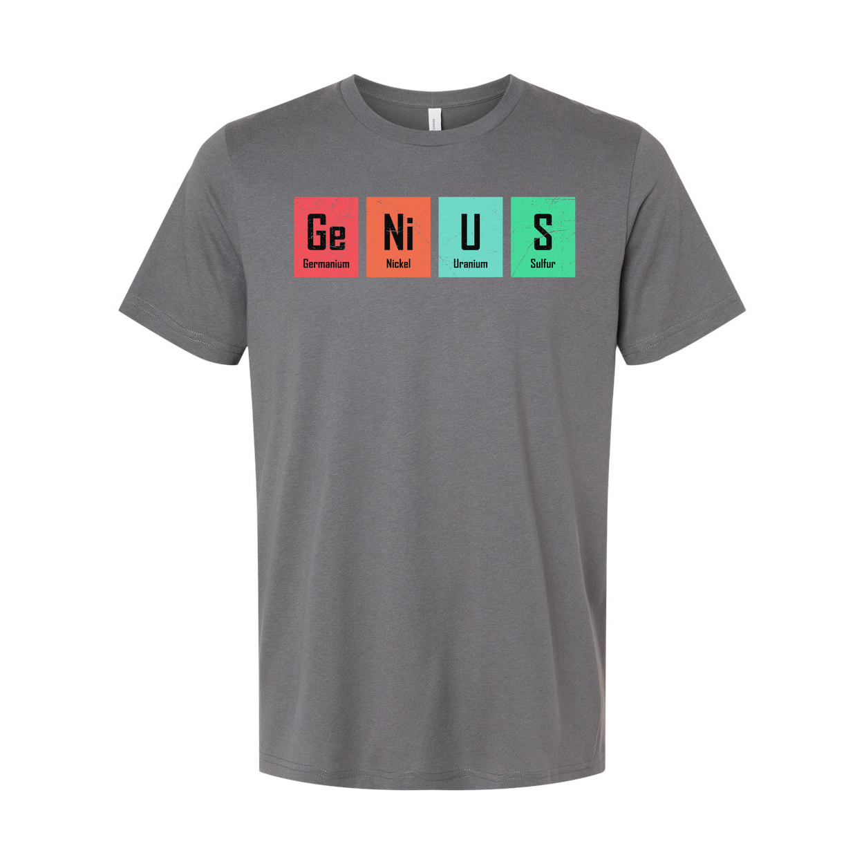 Ge Ni U S Elements Graphic T Shirt Science Themed Unisex Casual Short Sleeve Tee For Education