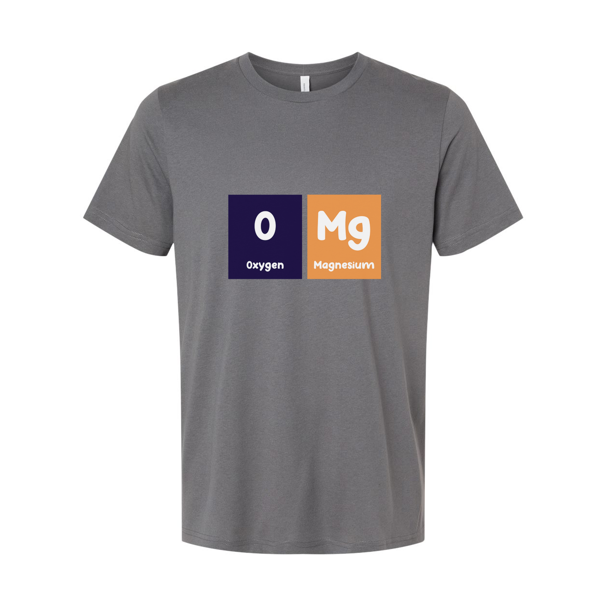 Unisex Science T Shirt With Oxygen And Magnesium Element Symbols Graphic Design Pattern