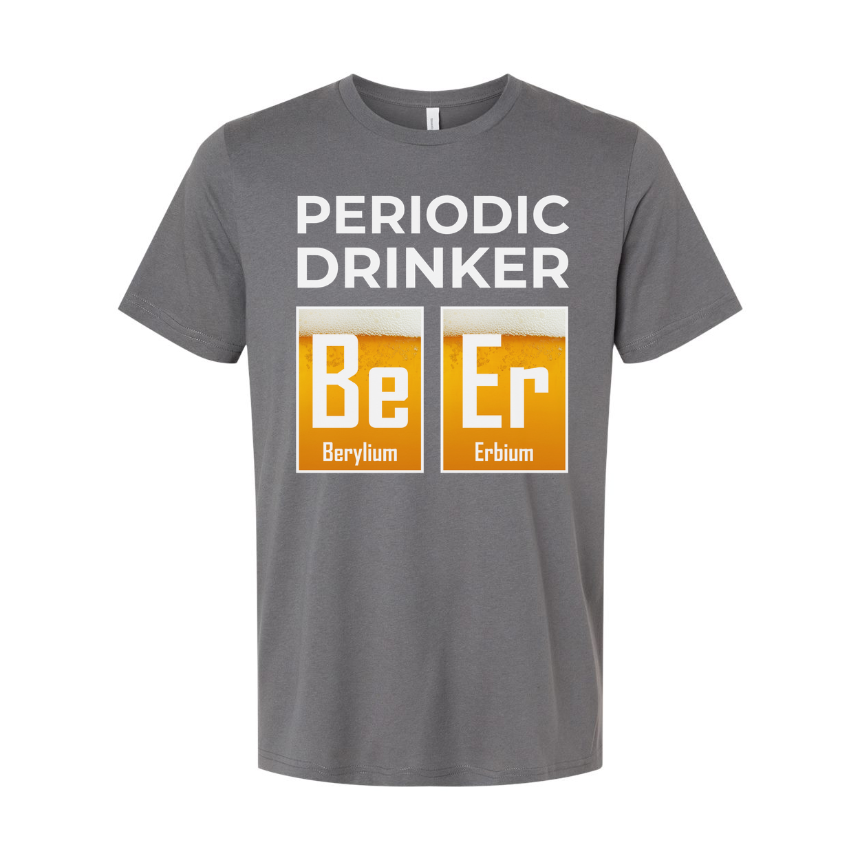 Periodic Drinker Unisex T Shirt With Element Tiles Be And Er Chemistry Humor Tee For Scientists