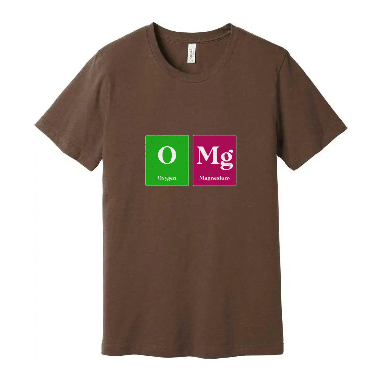 Unisex Graphic Tee With Oxygen And Magnesium Element Symbols For Science Fans And Students