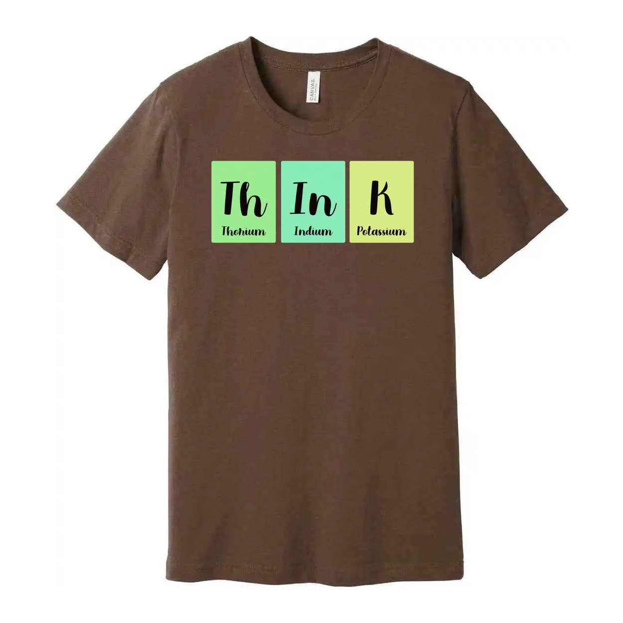 Science Themed Unisex T Shirt With Periodic Table Blocks Th In K Design For Education Enthusiasts