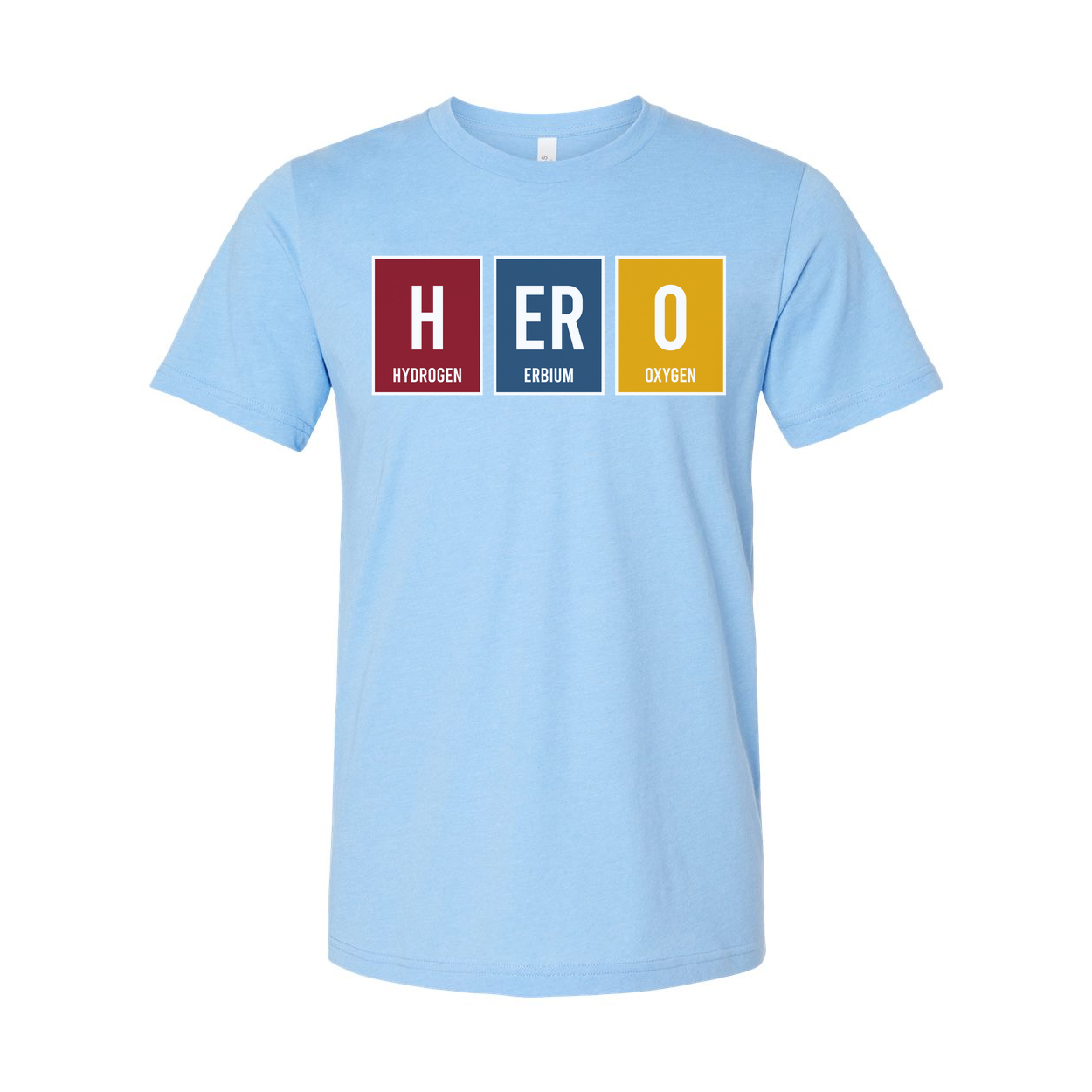 Hero Elements Chemistry Unisex T-Shirt With Hydrogen Erbium Oxygen Graphic