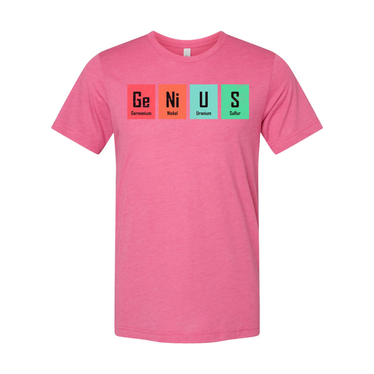Ge Ni U S Elements Graphic T Shirt Science Themed Unisex Casual Short Sleeve Tee For Education