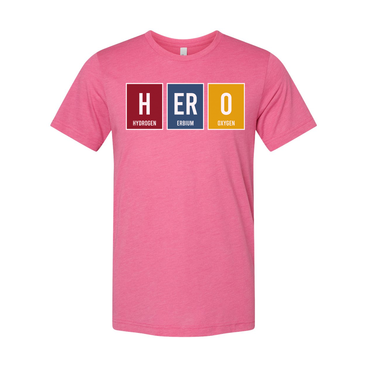 Hero Elements Chemistry Unisex T-Shirt With Hydrogen Erbium Oxygen Graphic