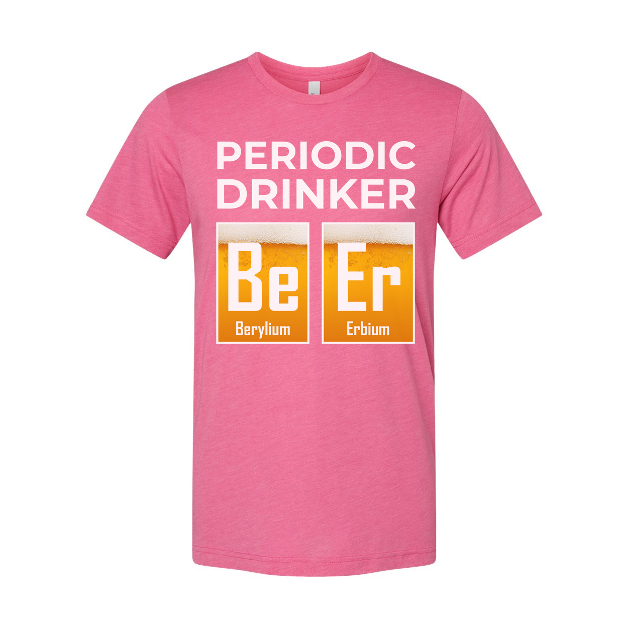 Periodic Drinker Unisex T Shirt With Element Tiles Be And Er Chemistry Humor Tee For Scientists