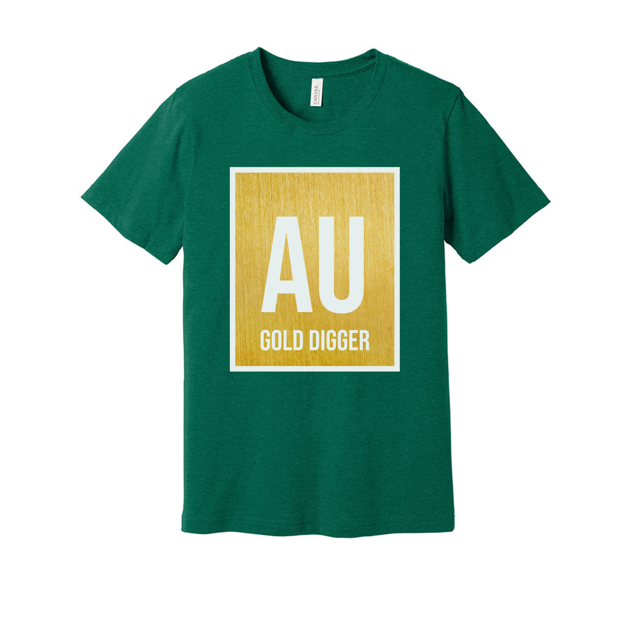 AU Gold Digger Graphic T Shirt For Unisex Short Sleeve
