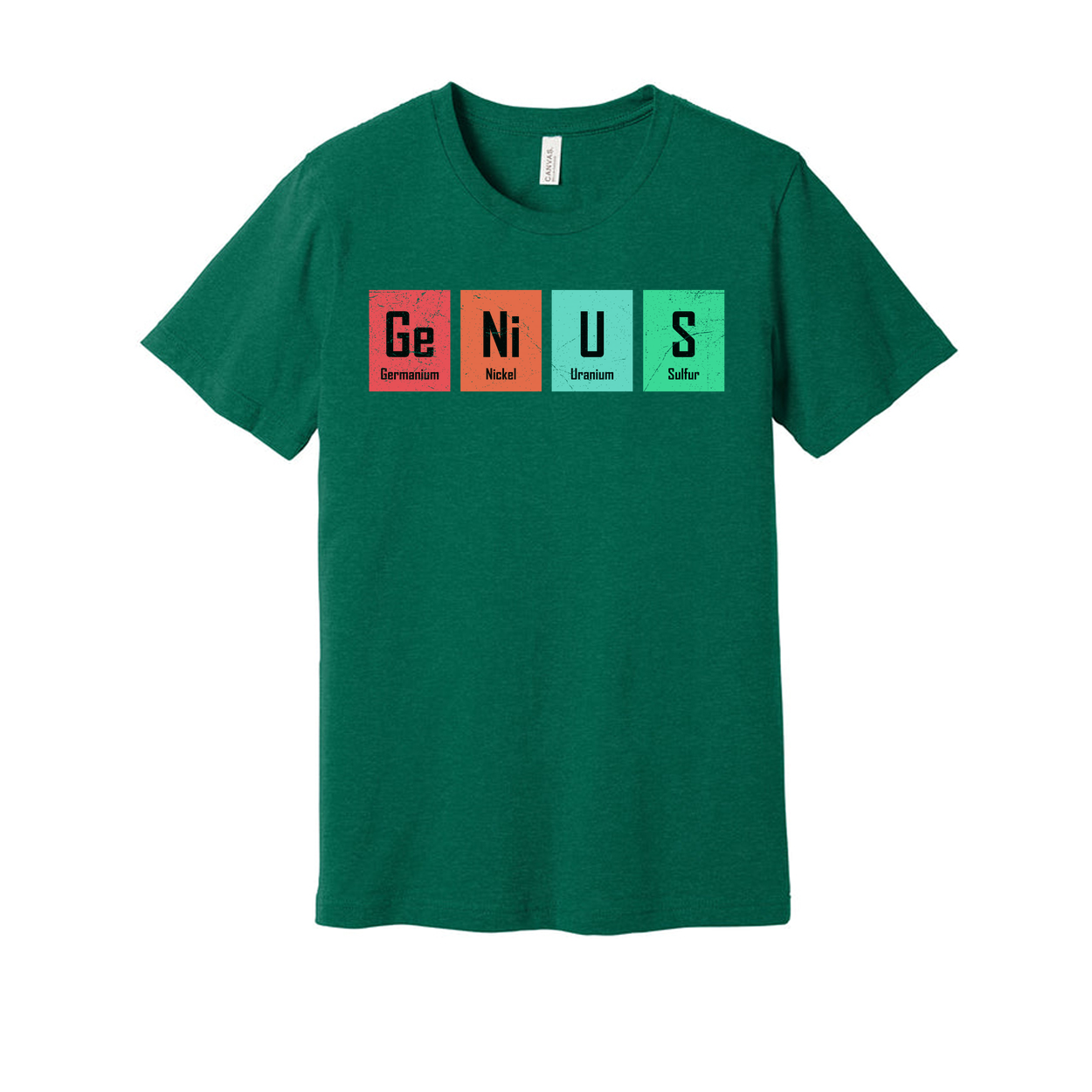 Ge Ni U S Elements Graphic T Shirt Science Themed Unisex Casual Short Sleeve Tee For Education