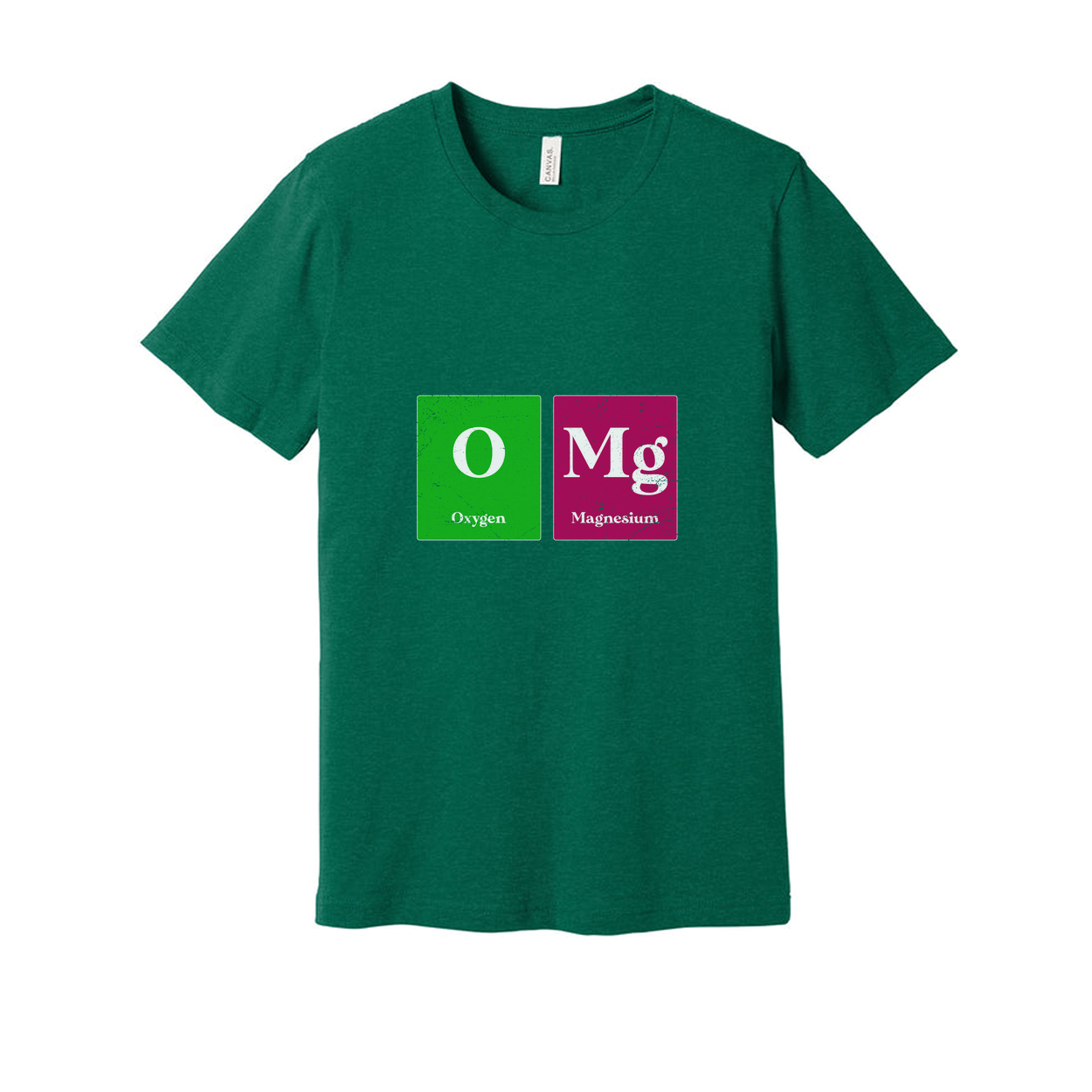 Unisex Graphic Tee With Oxygen And Magnesium Element Symbols For Science Fans And Students