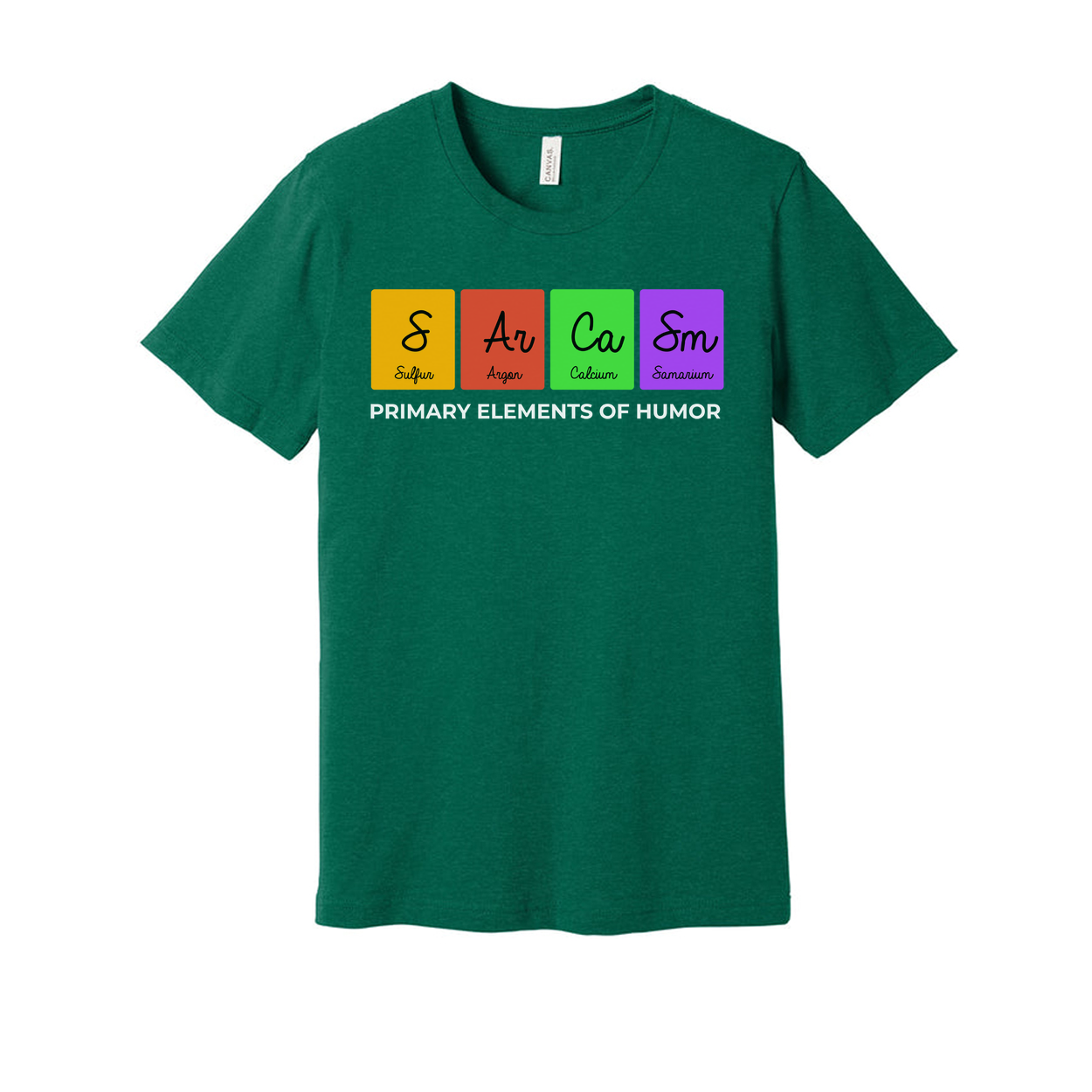 Unisex Science T Shirt With Primary Elements Of Humor Graphic Featuring The Periodic Table