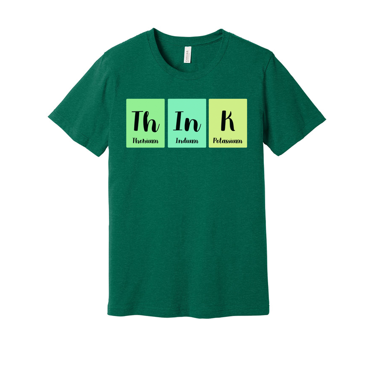 Science Themed Unisex T Shirt With Periodic Table Blocks Th In K Design For Education Enthusiasts
