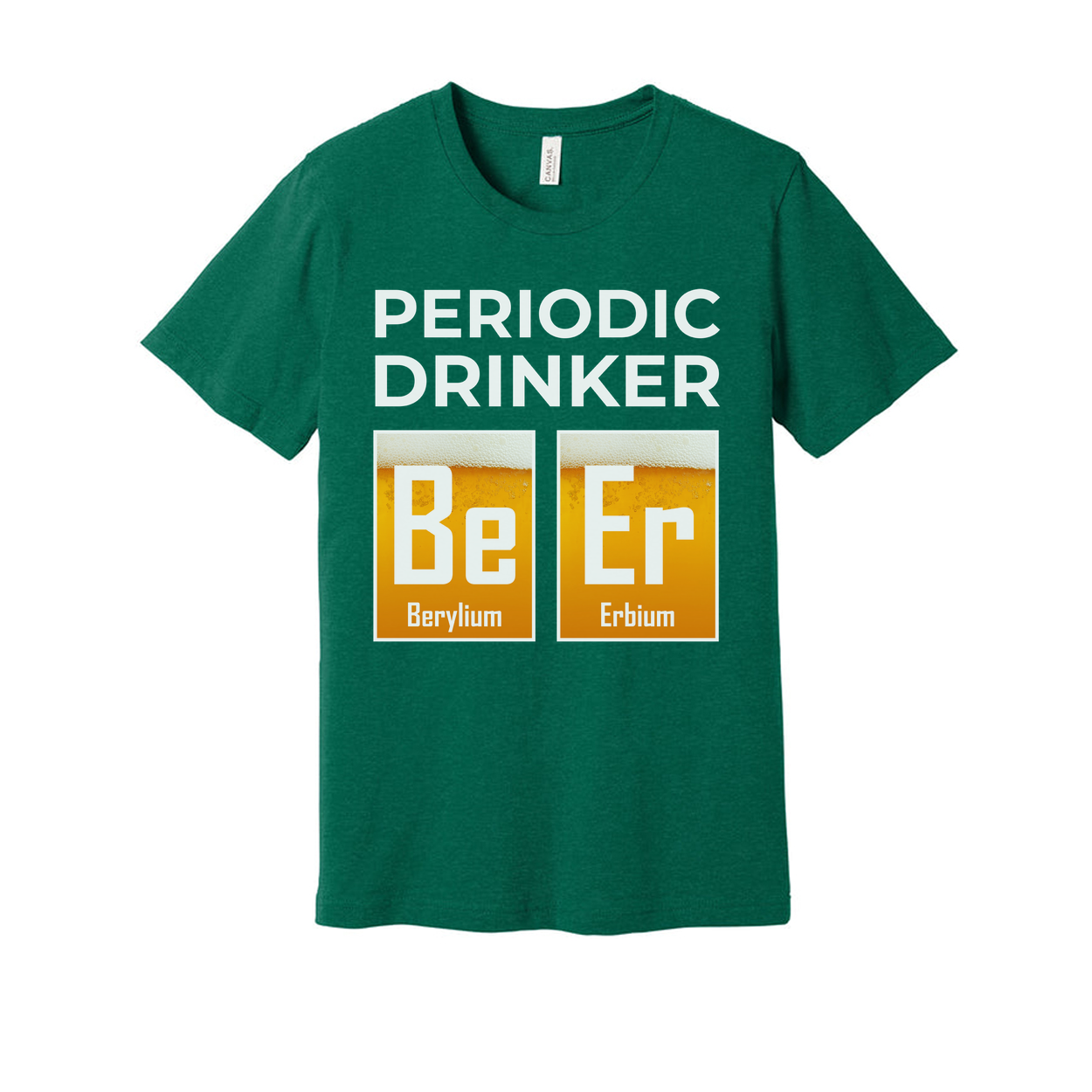 Periodic Drinker Unisex T Shirt With Element Tiles Be And Er Chemistry Humor Tee For Scientists