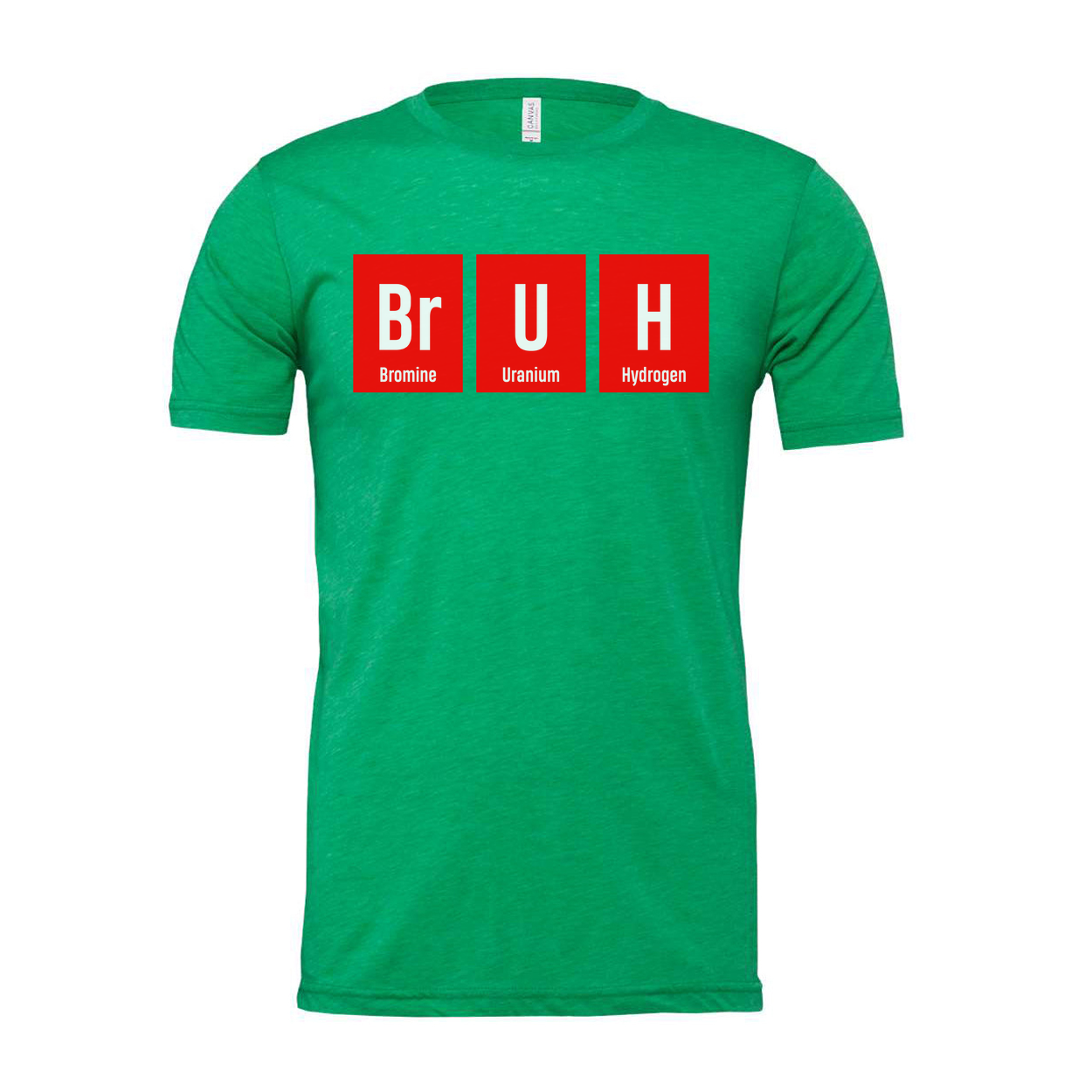 Bruh Elements Chemistry T Shirt Unisex Adults Science Themed Tee With Br U H Blocks