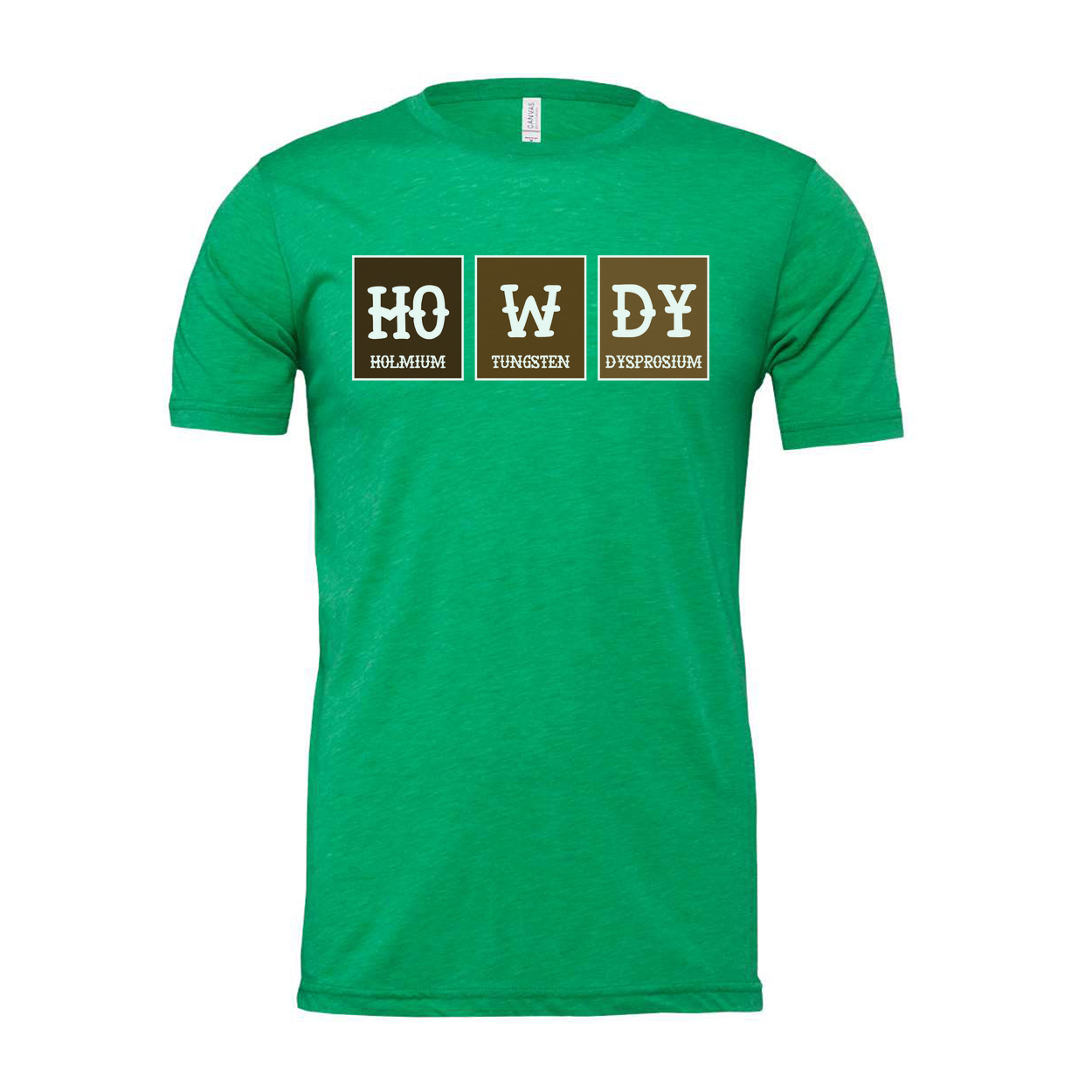 Howdy Elements T Shirt With Ho W Dy Periodic Table Blocks Chemistry Design For Science Lovers Unisex