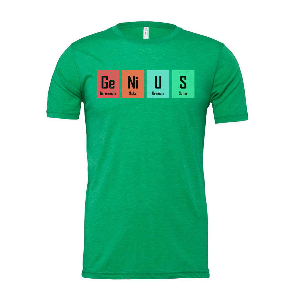 Ge Ni U S Elements Graphic T Shirt Science Themed Unisex Casual Short Sleeve Tee For Education