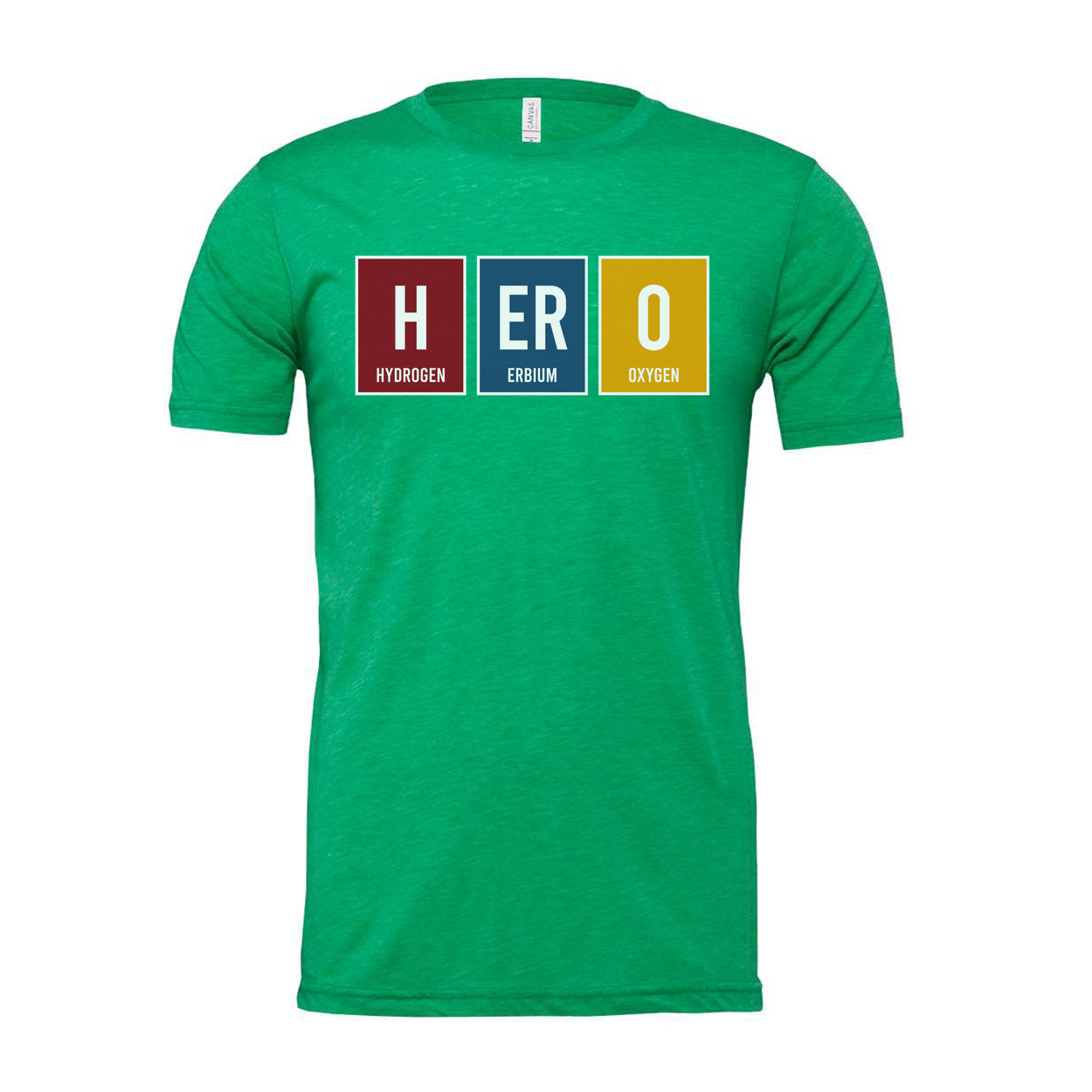 Hero Elements Chemistry Unisex T-Shirt With Hydrogen Erbium Oxygen Graphic